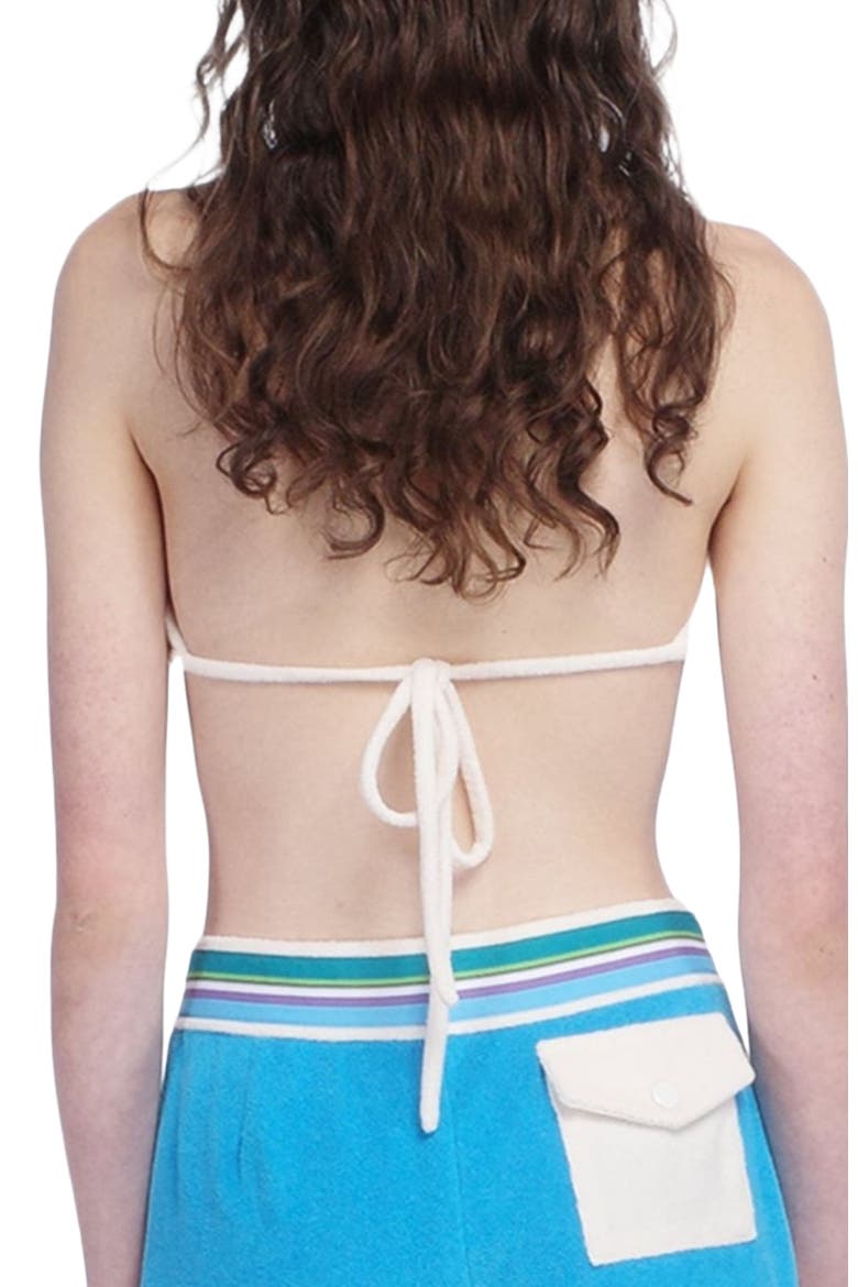 Cabana Terry Bikini Top, Alternate, color, OCEAN BLUE