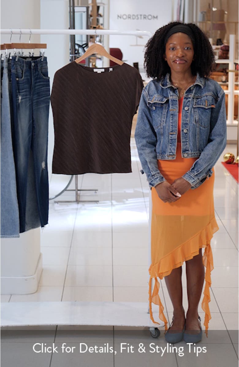 Diagonal Pleat Satin Top, sales video thumbnail