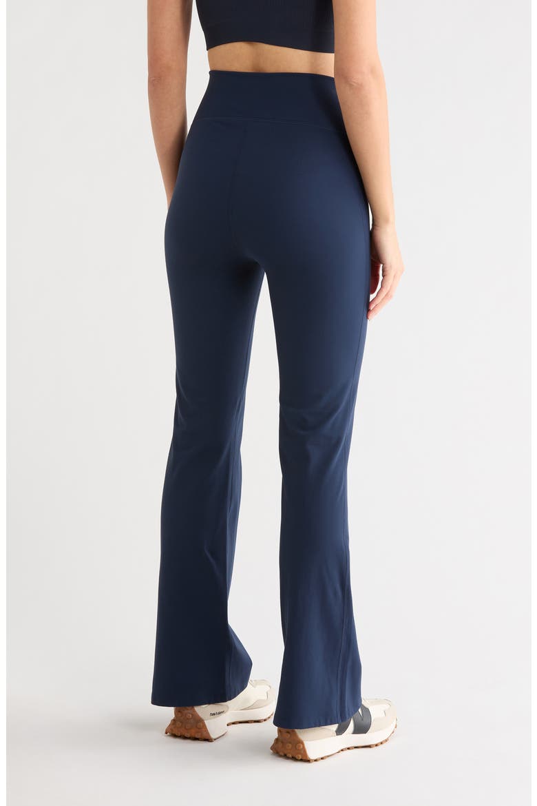 Perform High Waist Flare Leggings, Alternate, color, NAVY SAPPHIRE