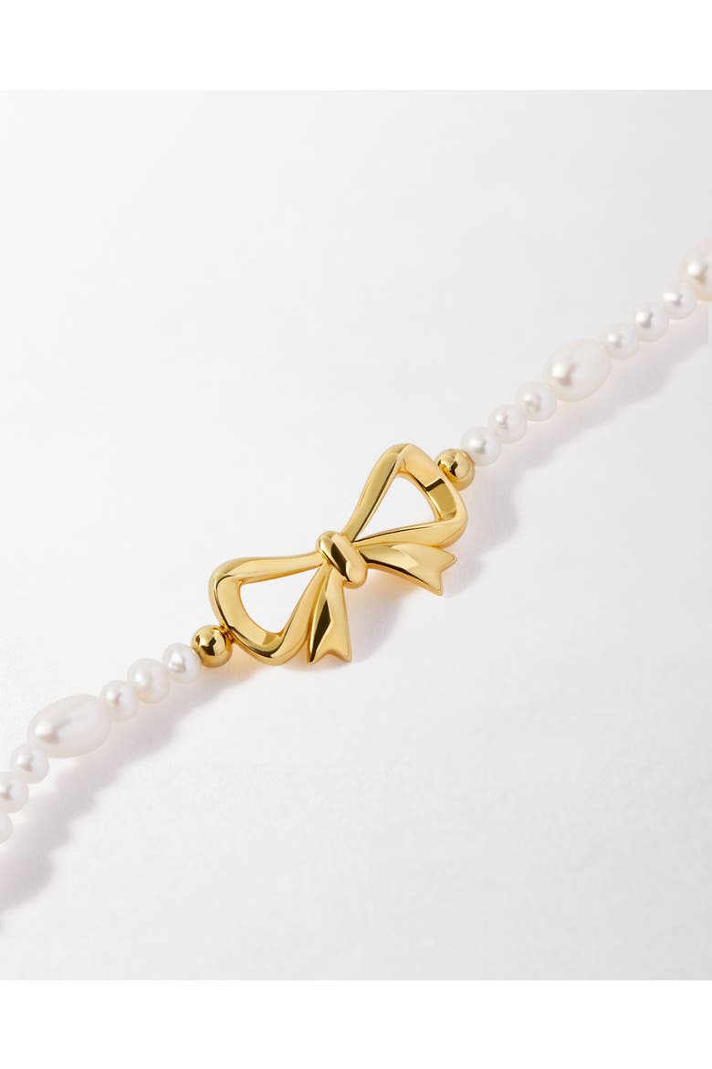 Bow Pearl Bracelet, Alternate, color, Pearl