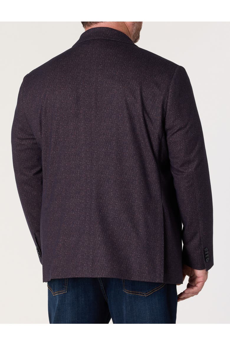 Big & Tall Marled Sport Coat, Alternate, color, BURGUNDY