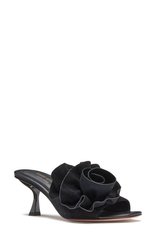 Kate Spade New York Flourish Flower Accent Sandal In Black