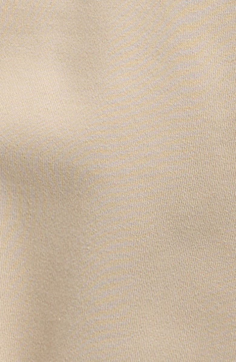 Fear of God Essentials Kids' Metallic Logo Crewneck Fleece Sweatshirt, Alternate, color, Timber