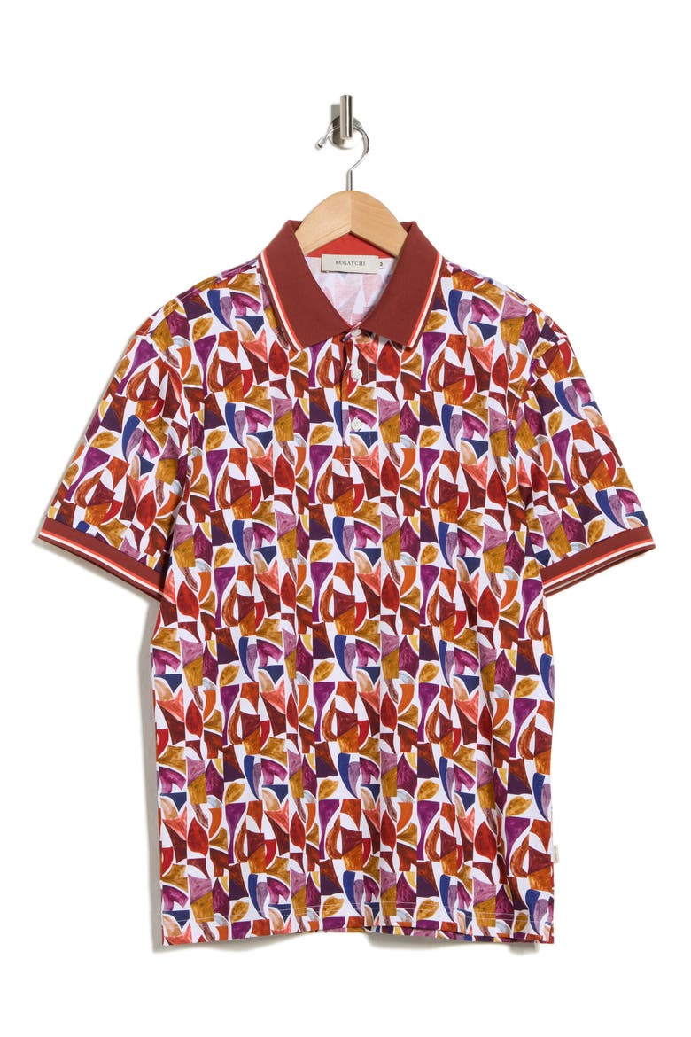Abstract Pima Cotton Polo, Alternate, color, CHILI