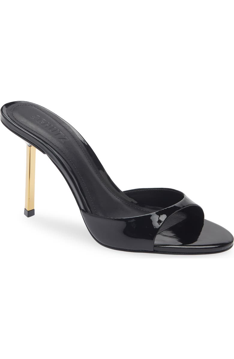 Schutz Allure Slide Sandal, Main, color, Black