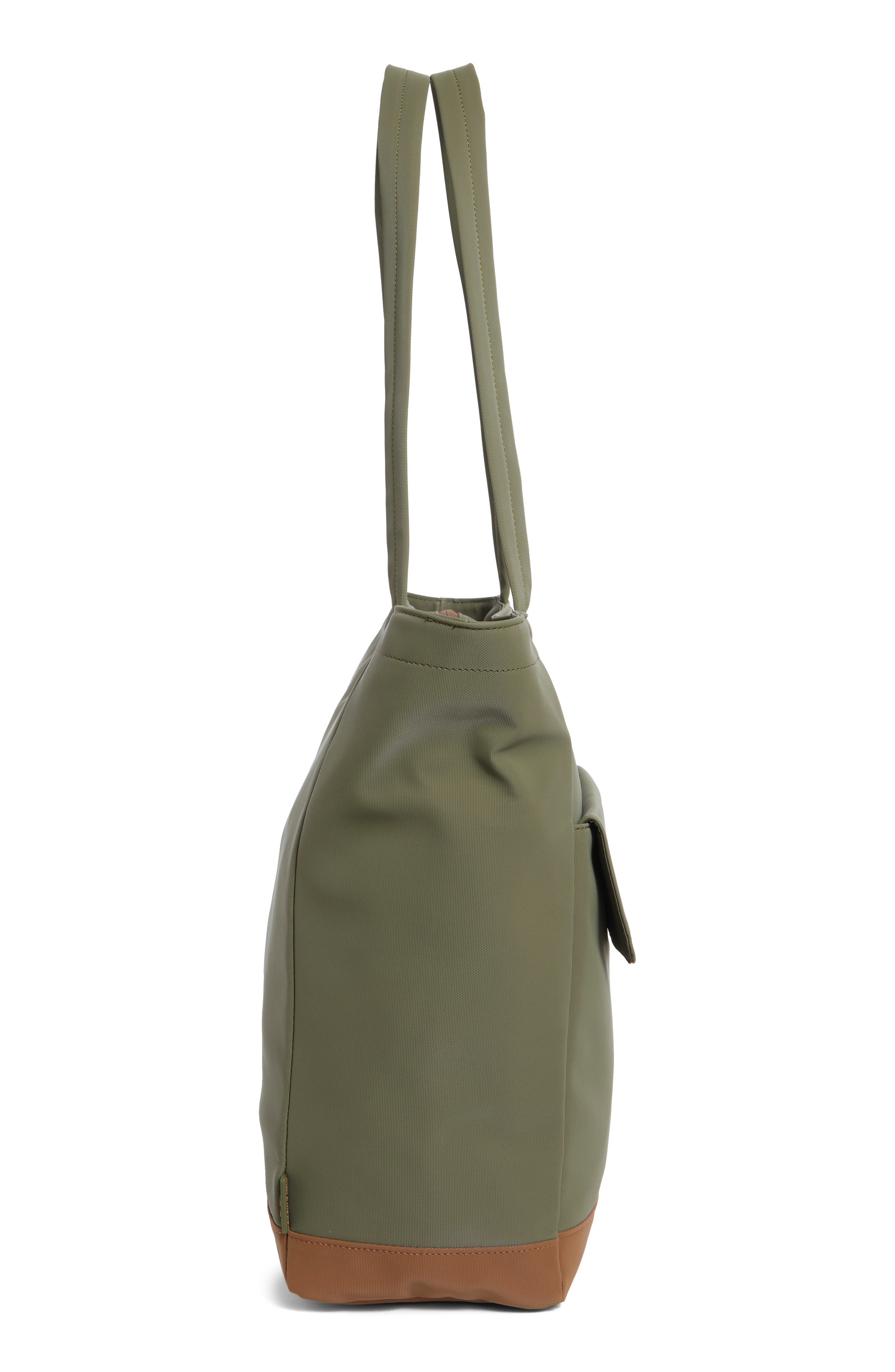 Faux Leather Tote, Alternate, color, NORDSTROM HUNTER/ MOCHA