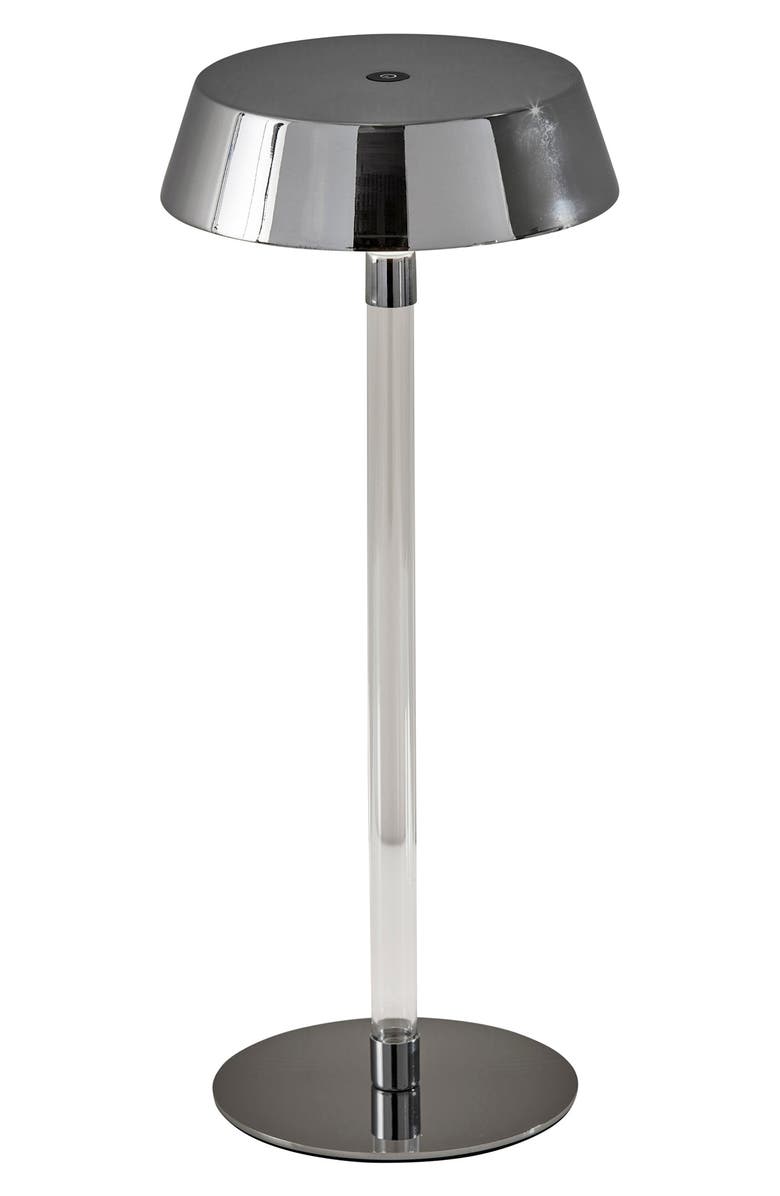 ADESSO LIGHTING Orla LED Cordless Table Lamp, Main, color, Shiny Chrome