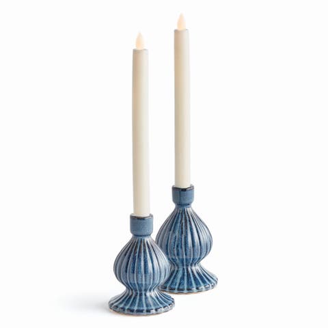 Mela Taper Candle Holders Set of 2
