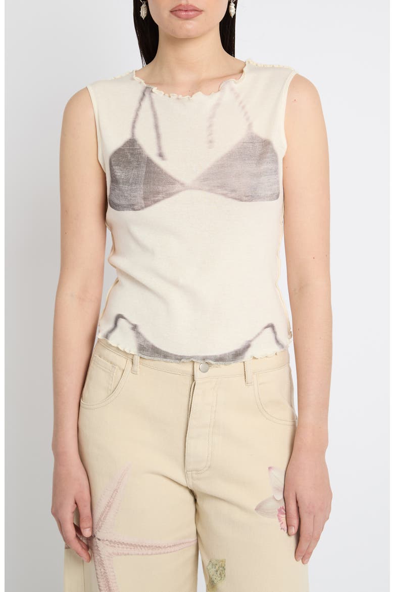 Placement Print Tank, Main, color, CREAM