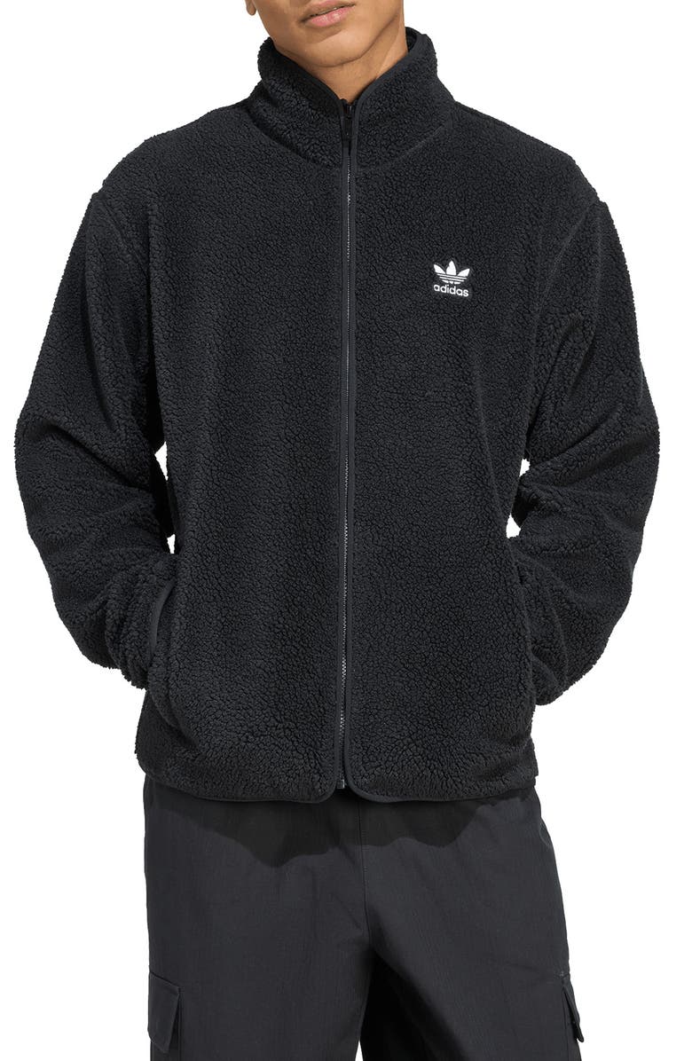 adidas Trefoil Essentials Fleece Zip Jacket, Main, color, 