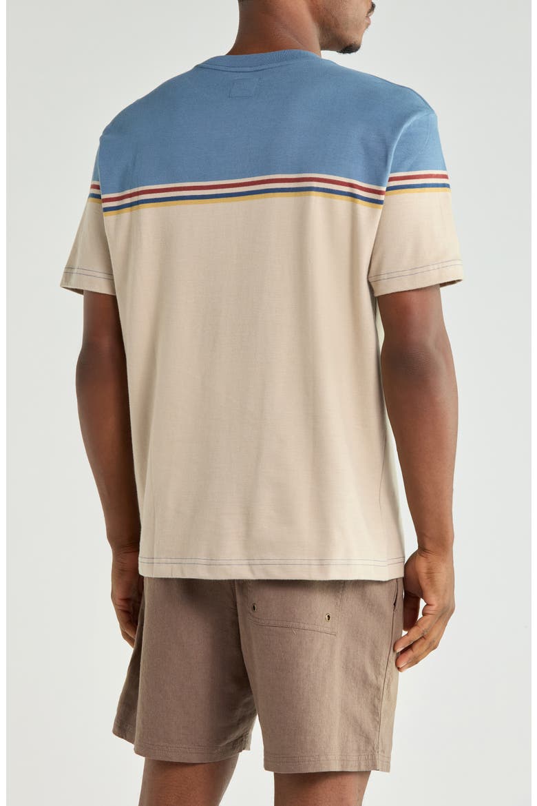 Pismo Stripe Cotton T-Shirt, Alternate, color, LIGHT KHAKI