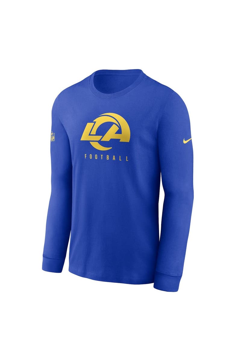 Nike Men's Nike Royal Los Angeles Rams Sideline Performance Long Sleeve T-Shirt, Alternate, color, Royal