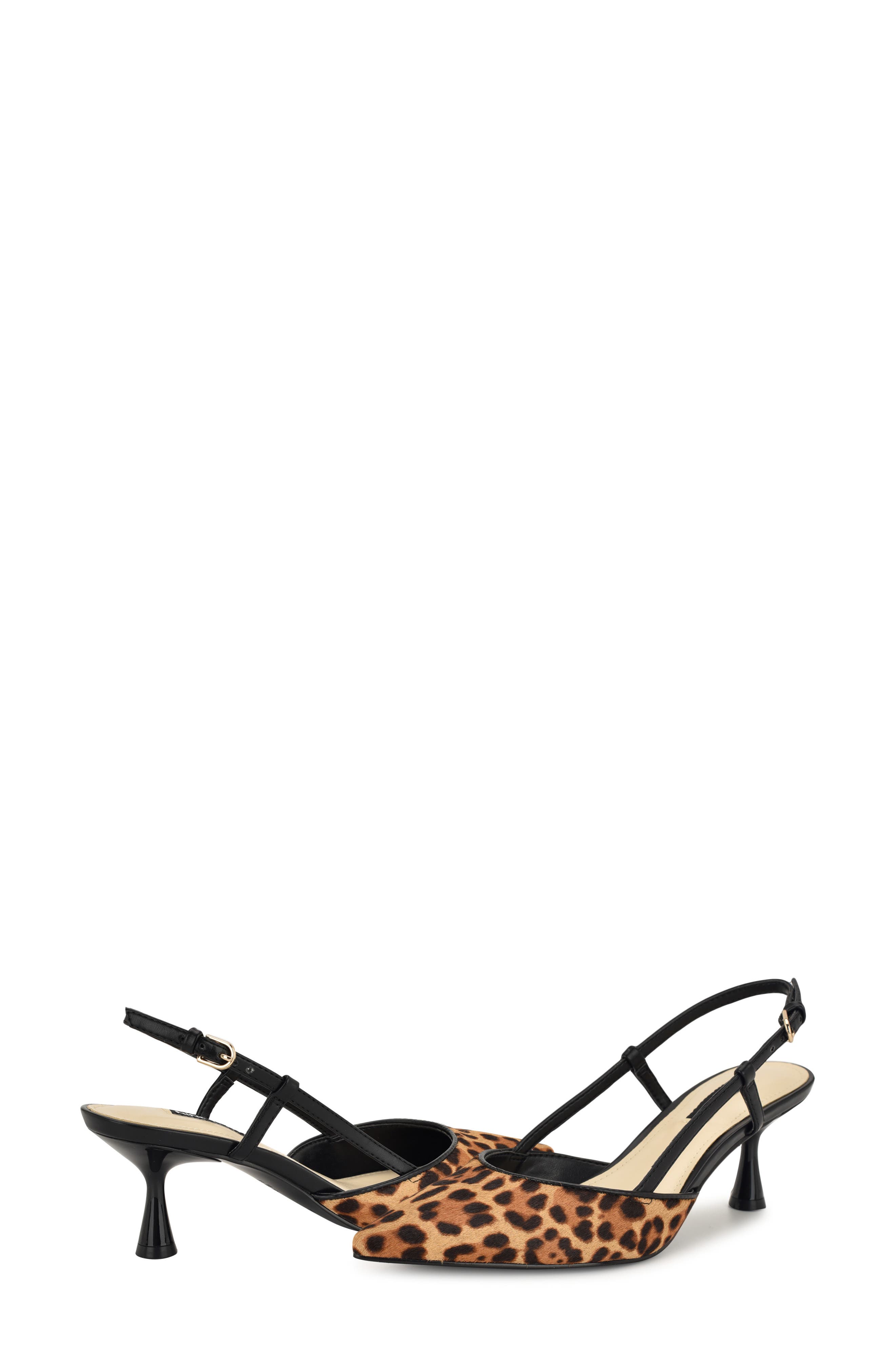 Rhonda Slingback Pointed Toe Kitten Heel Pump, Alternate, color, DARK NATURAL