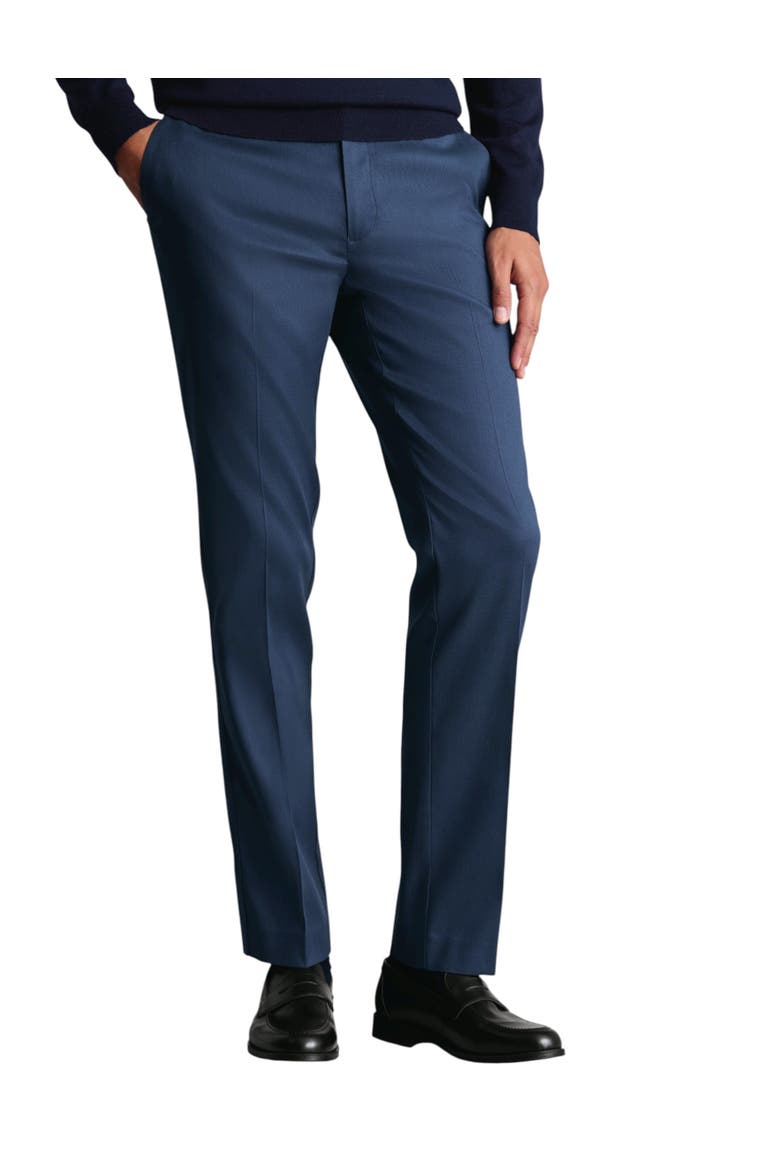 Slim Fit Smart Texture Pants, Main, color, Indigo Blue