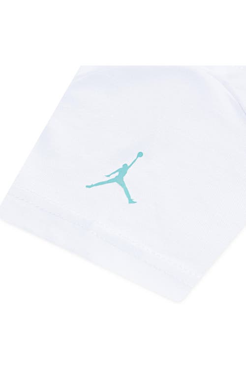 Jordan Kids' Mj Baseline Jersey T-shirt & Mesh Shorts Set In White