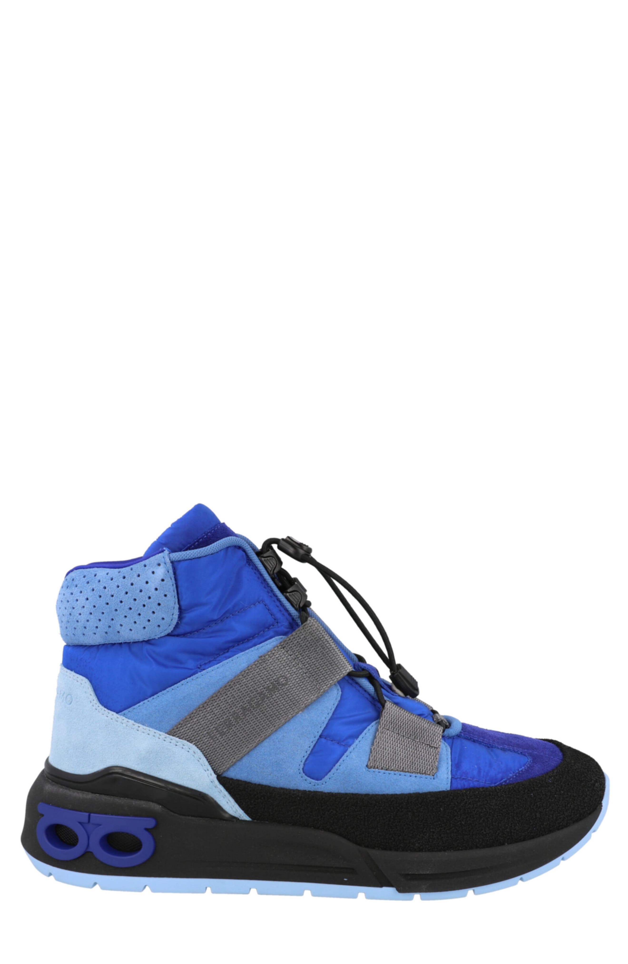 FERRAGAMO Leonida High Top Sneaker, Alternate, color, Blue