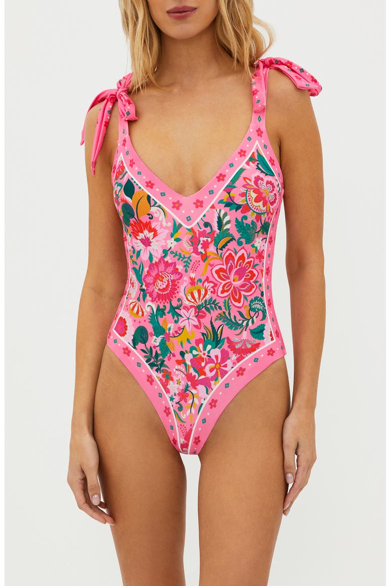 Akira One-Piece Swimsuit, Main, color, PASSION FLORAL