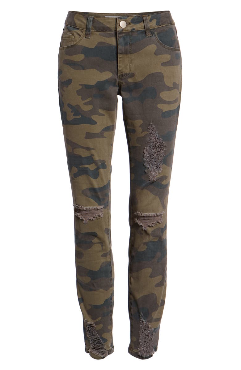 Tinsel Ripped Camouflage Jeggings, Alternate, color, 