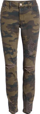 Tinsel Ripped Camouflage Jeggings