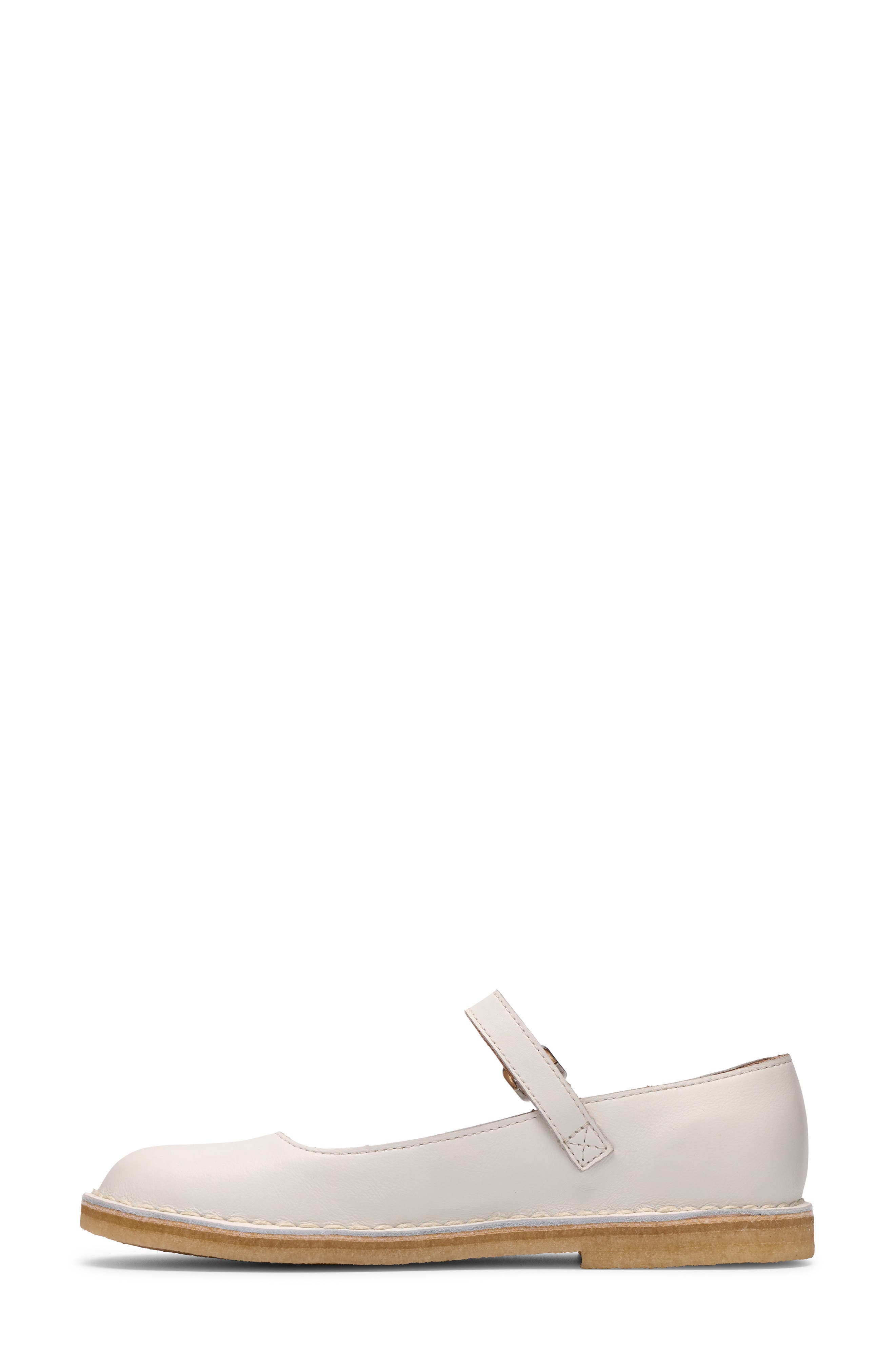 Clarks<sup>®</sup> Originals Desert Jane Mary Jane Flat, Alternate, color, White Leather