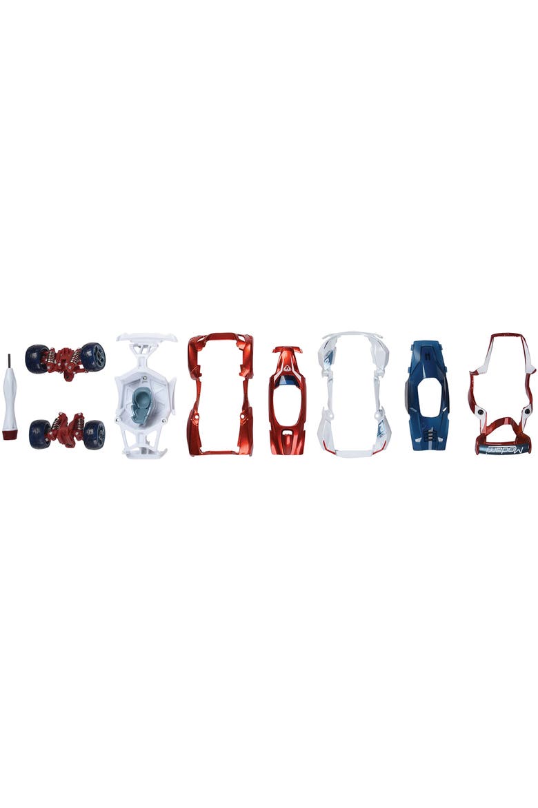 T1 Track Car Deluxe Single Design & Build Toy Car, Alternate, color, Multicolored