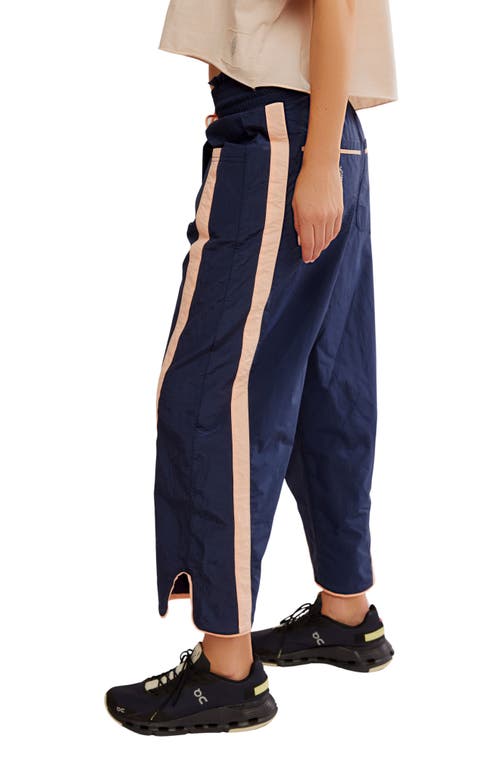 Free People Fp Movement Champ Is Here Track Pants In Midnight Navy/pastel