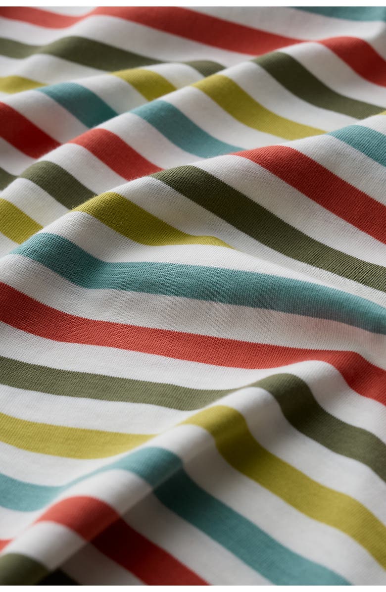 Seasalt Cornwall Sailor Stripe Three Quarter Sleeve Organic Cotton T-Shirt, Alternate, color, Quad Mini Cornish Av