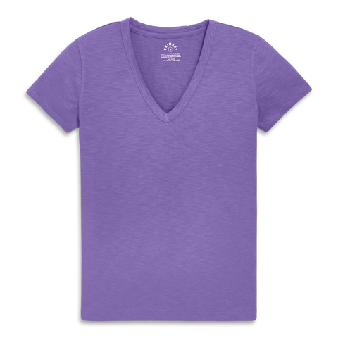 Adult Classic Slub V-Neck Tee (Women's Fit)