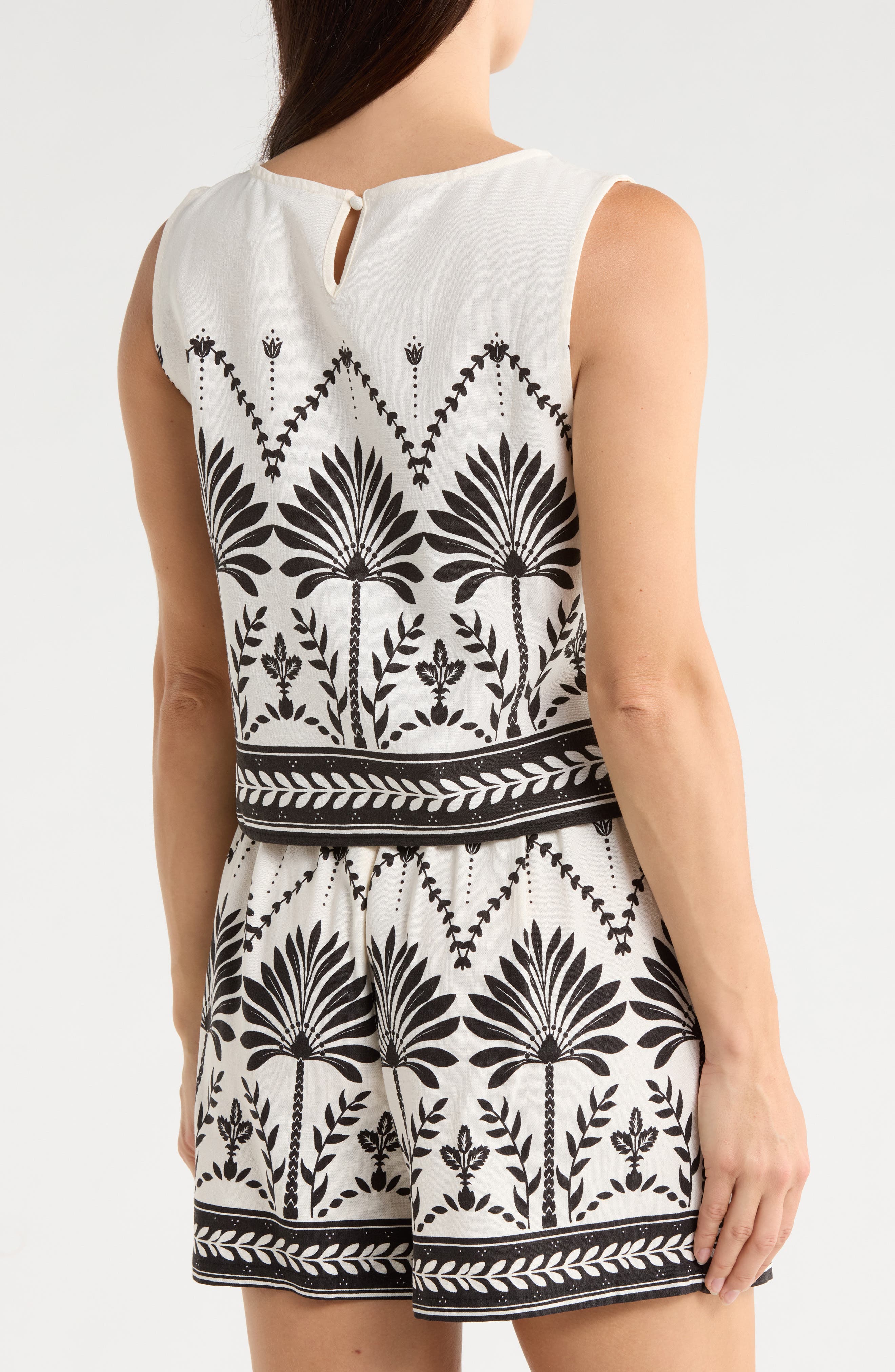 Ellen Tracy Border Print Tank (Women) | Nordstromrack