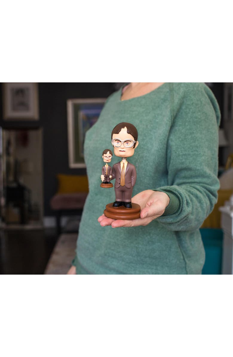 Toynk The Office Double Dwight Bobblehead Collectible Figure | 5 Inches Tall, Alternate, color, Brown