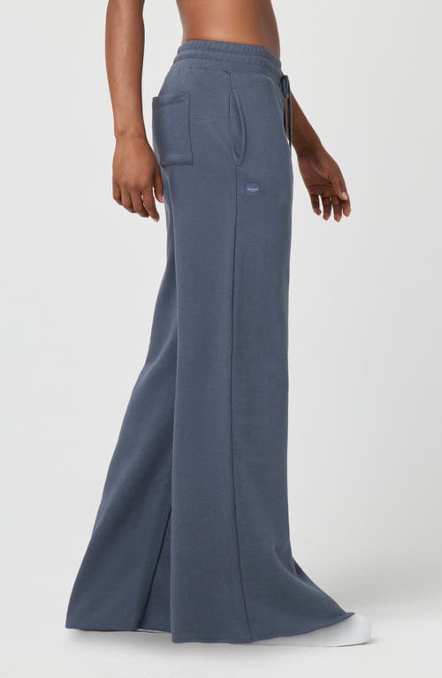 Florence By Mills Cozy Crush Wide Leg Sweatpants In Blue