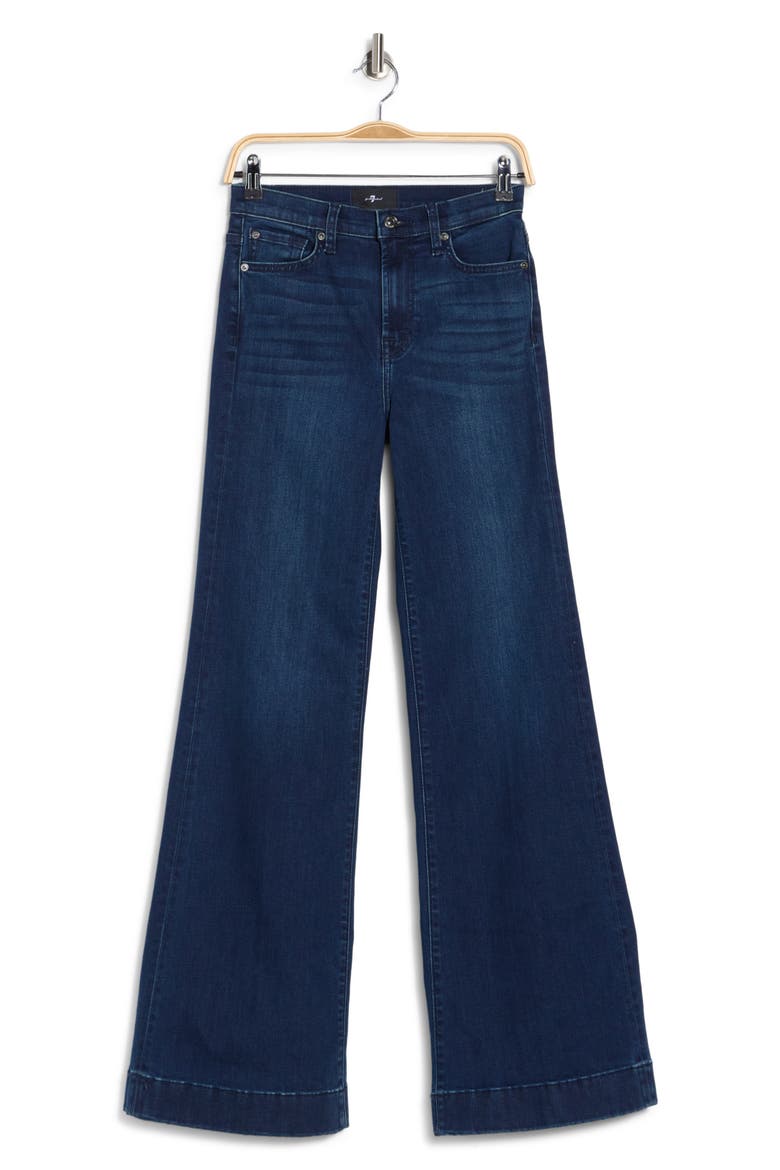 Modern Dojo High Waist Flare Leg Jeans, Main, color, BLUE BLACK SANT