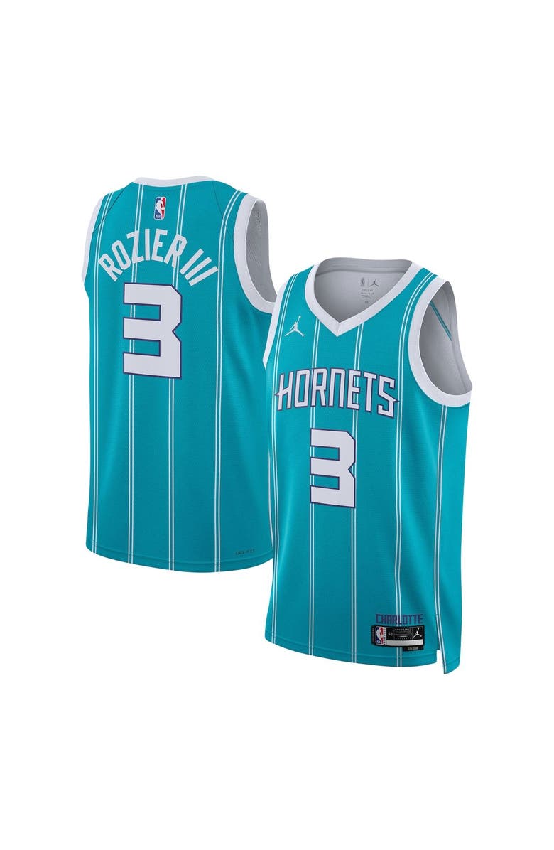 Jordan Brand Unisex Jordan Brand Terry Rozier Teal Charlotte Hornets Swingman Jersey - Icon Edition, Main, color, 