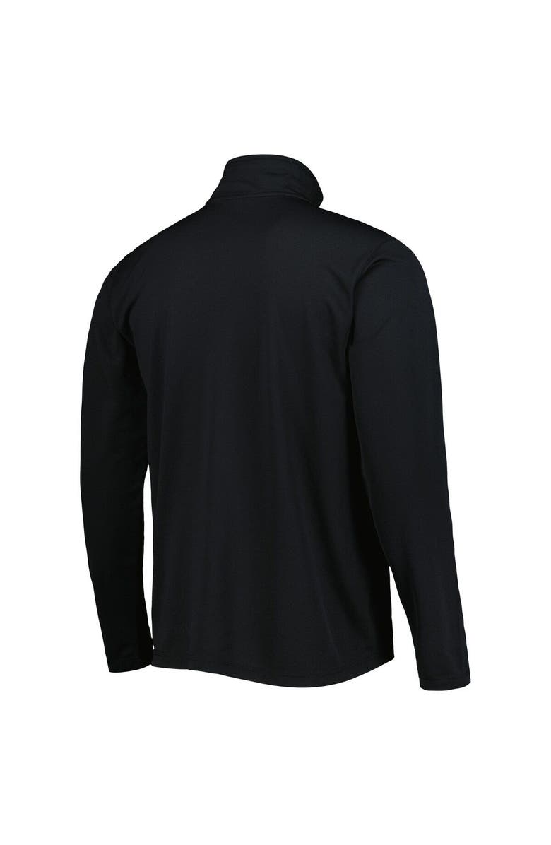 Champion Men's Champion Black Nebraska Huskers Textured Quarter-Zip Jacket, Alternate, color, 