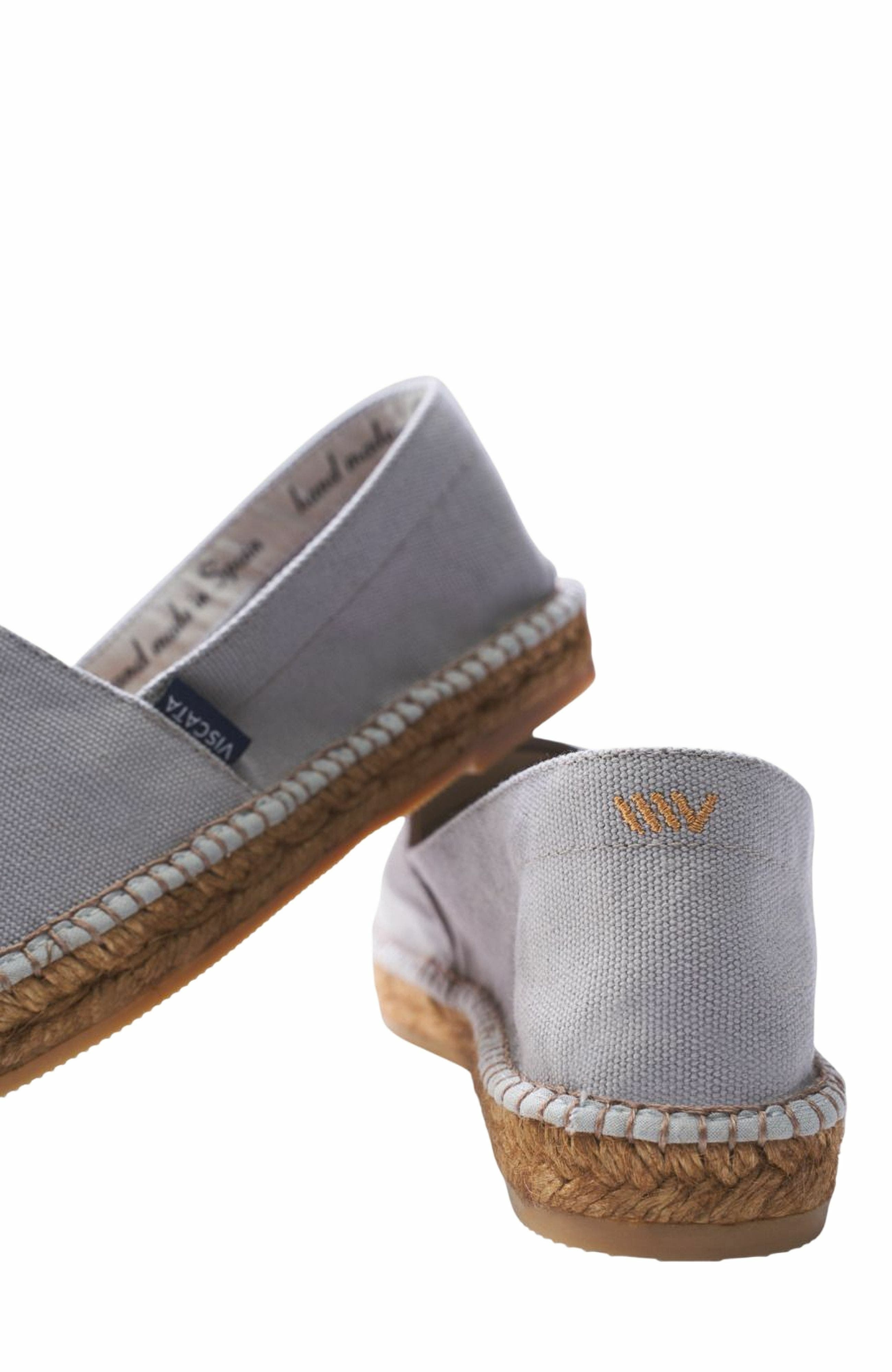 VISCATA Barceloneta Canvas Espadrille Flats, Alternate, color, Ash Grey