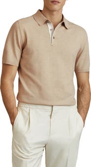Reiss Finch Heathered Polo Sweater