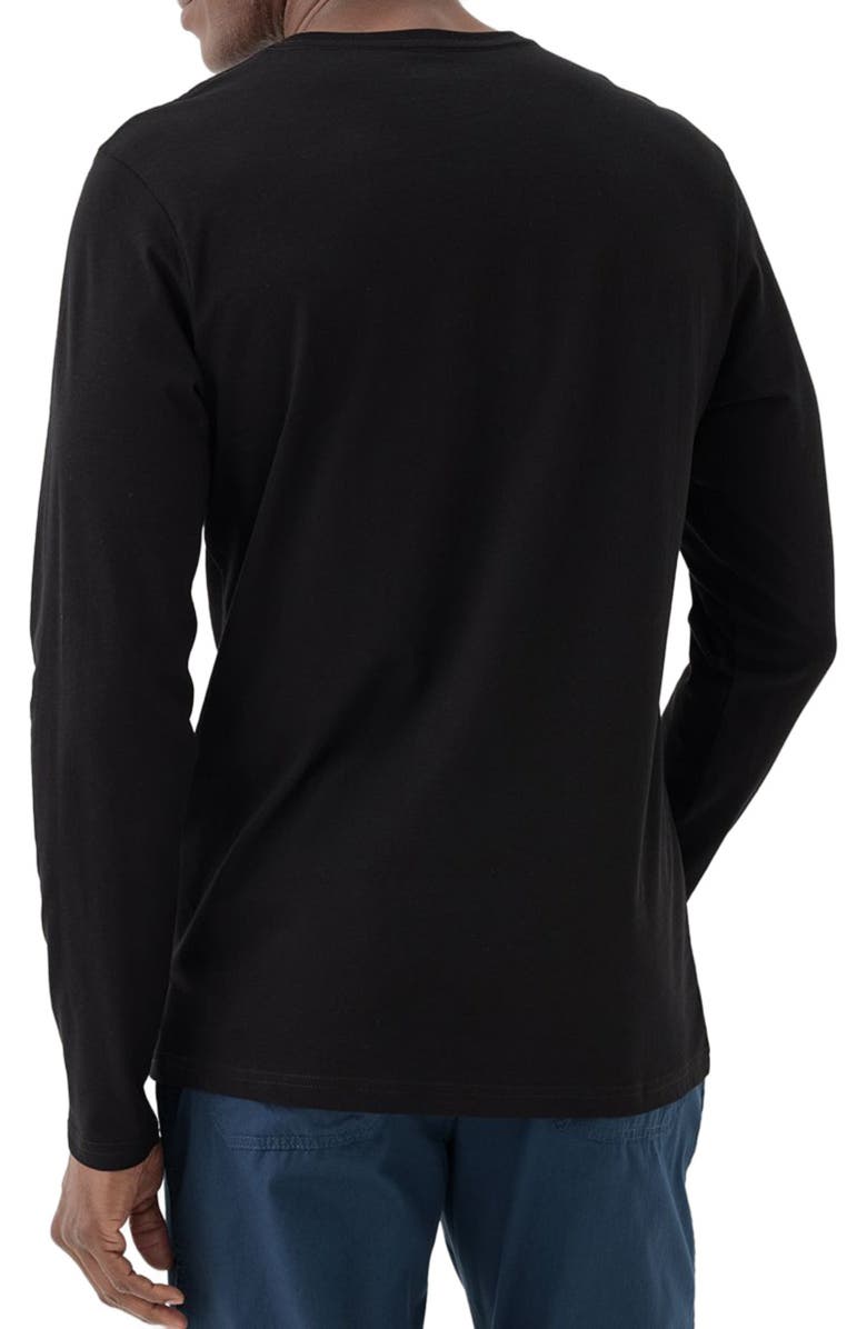 Pact Organic Softspun Long Sleeve Tee, Alternate, color, Black