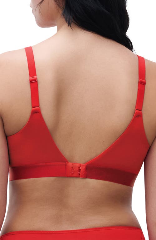 Chantelle Lingerie Norah Supportive Wireless Bra In Poppy Red