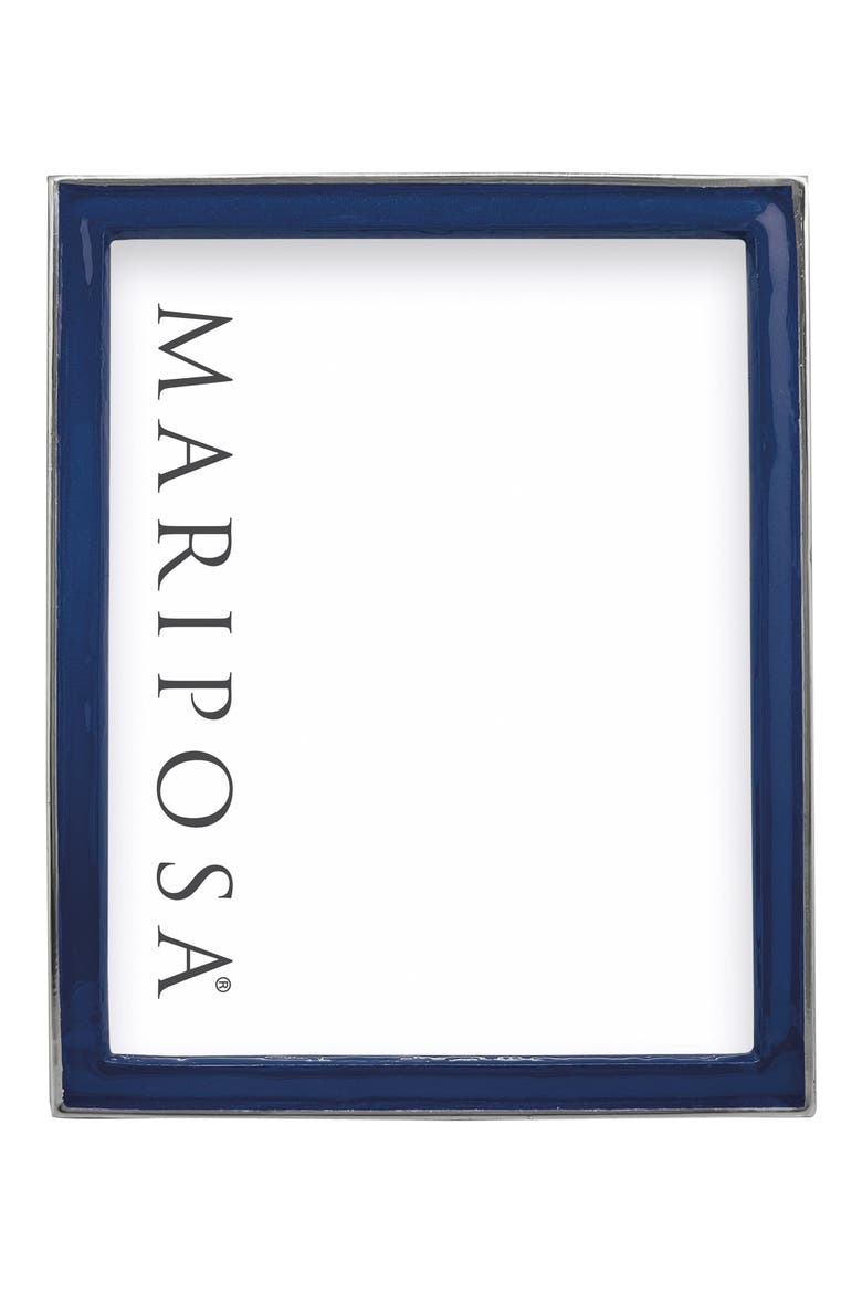 Signature Enamel Picture Frame, Alternate, color, BLUE