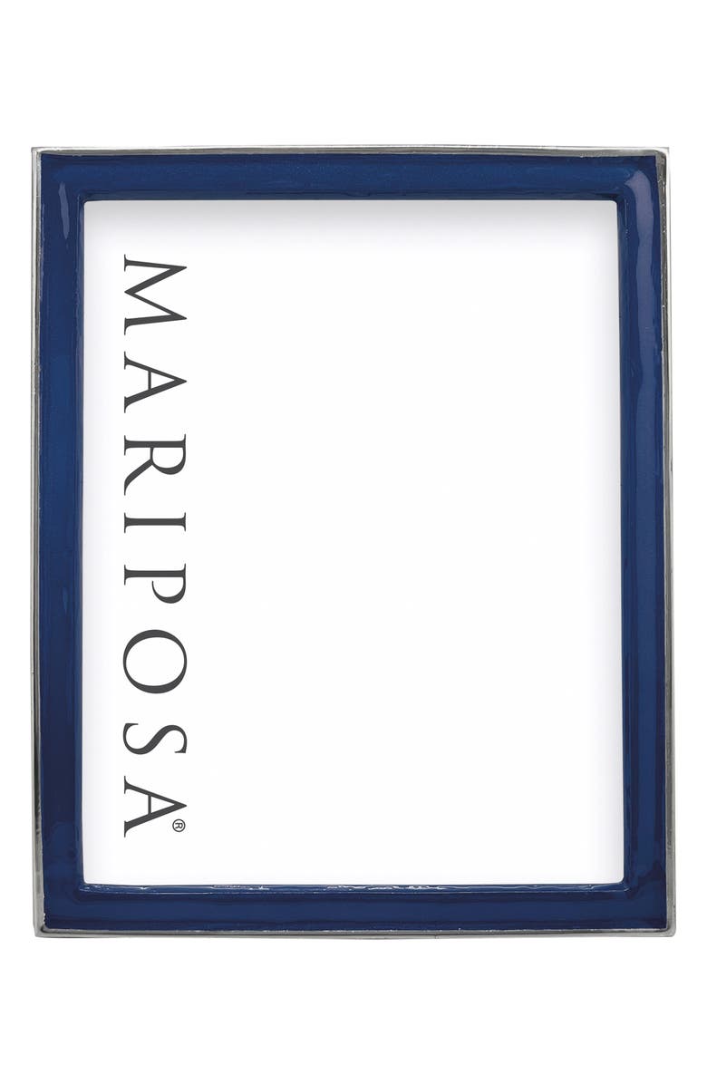 Mariposa Signature Enamel Picture Frame, Alternate, color, Blue