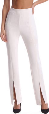 Commando Front Slit Faux Suede Leggings