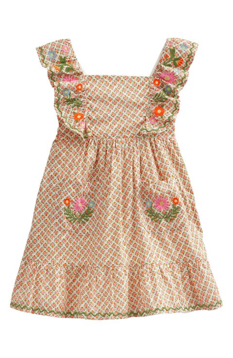 Kids' Embroidered Pinafore Dress (Toddler, Little Kid & Big Kid)