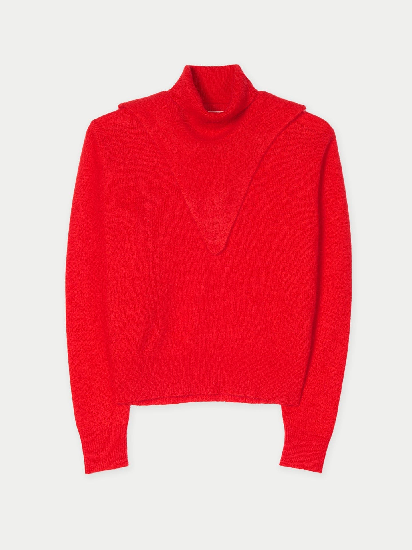 Dual-Collar Cashmere Sweater - image 3