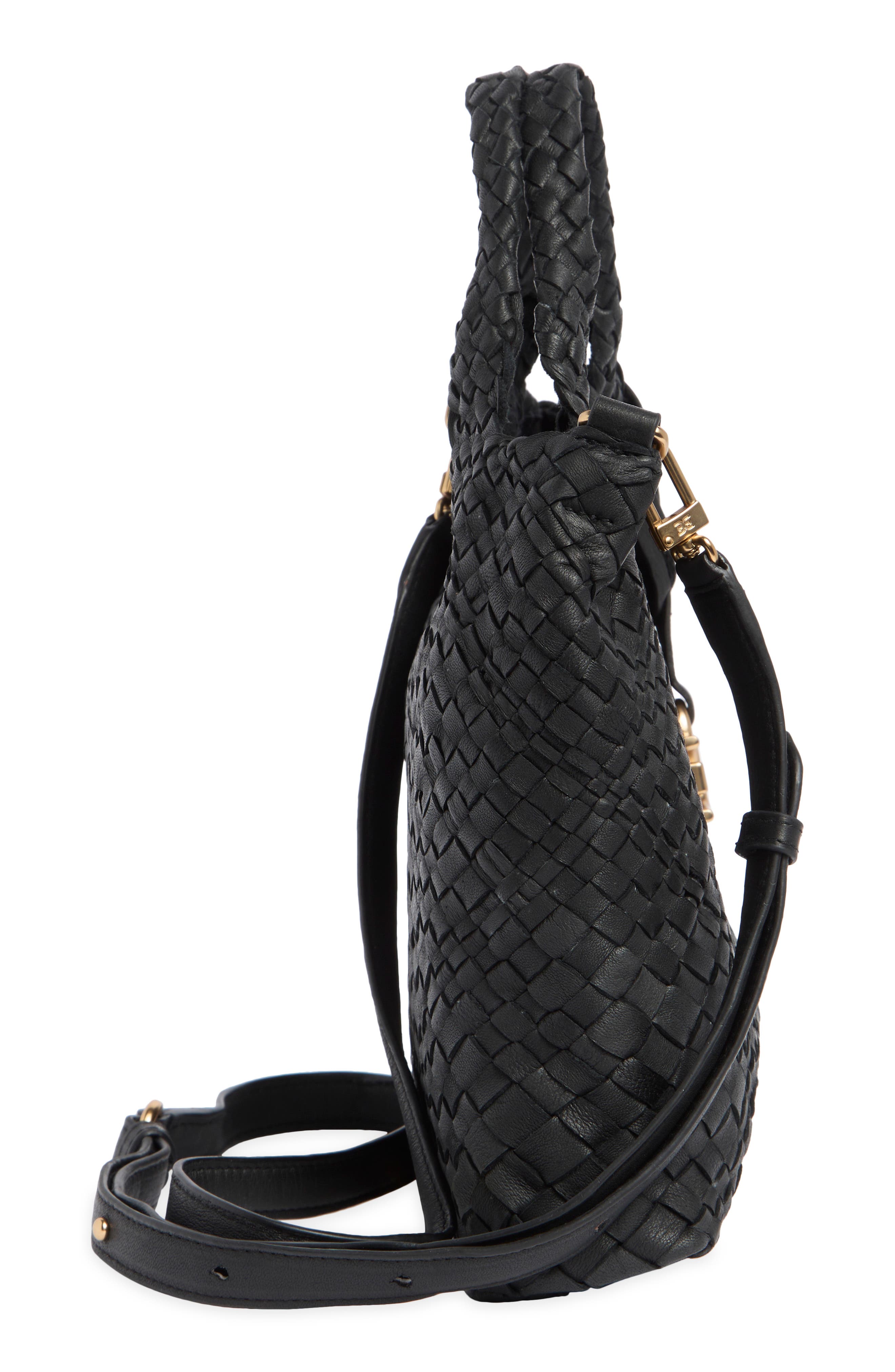 Sam Edelman Small Priya Woven Leather Tote, Alternate, color, 