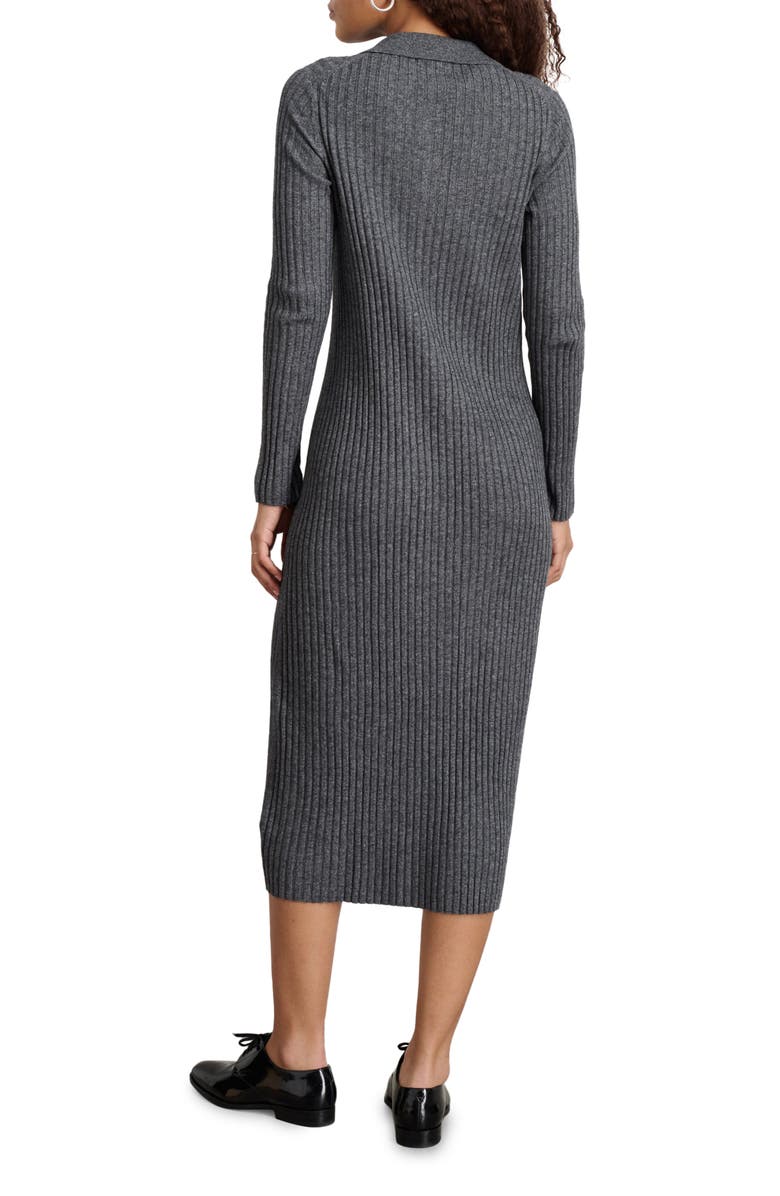 Alex Mill Alice Long Sleeve Knit Dress, Alternate, color, Medium Heather Grey