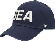 '47 Women's '47 College Navy Seattle Seahawks Finley Clean Up Adjustable Hat