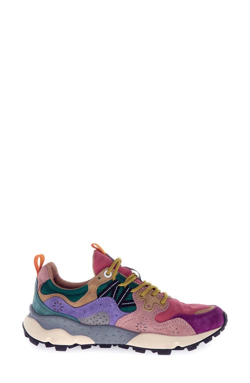 Flower Mountain Yamano 3 Sneaker In Burgundy