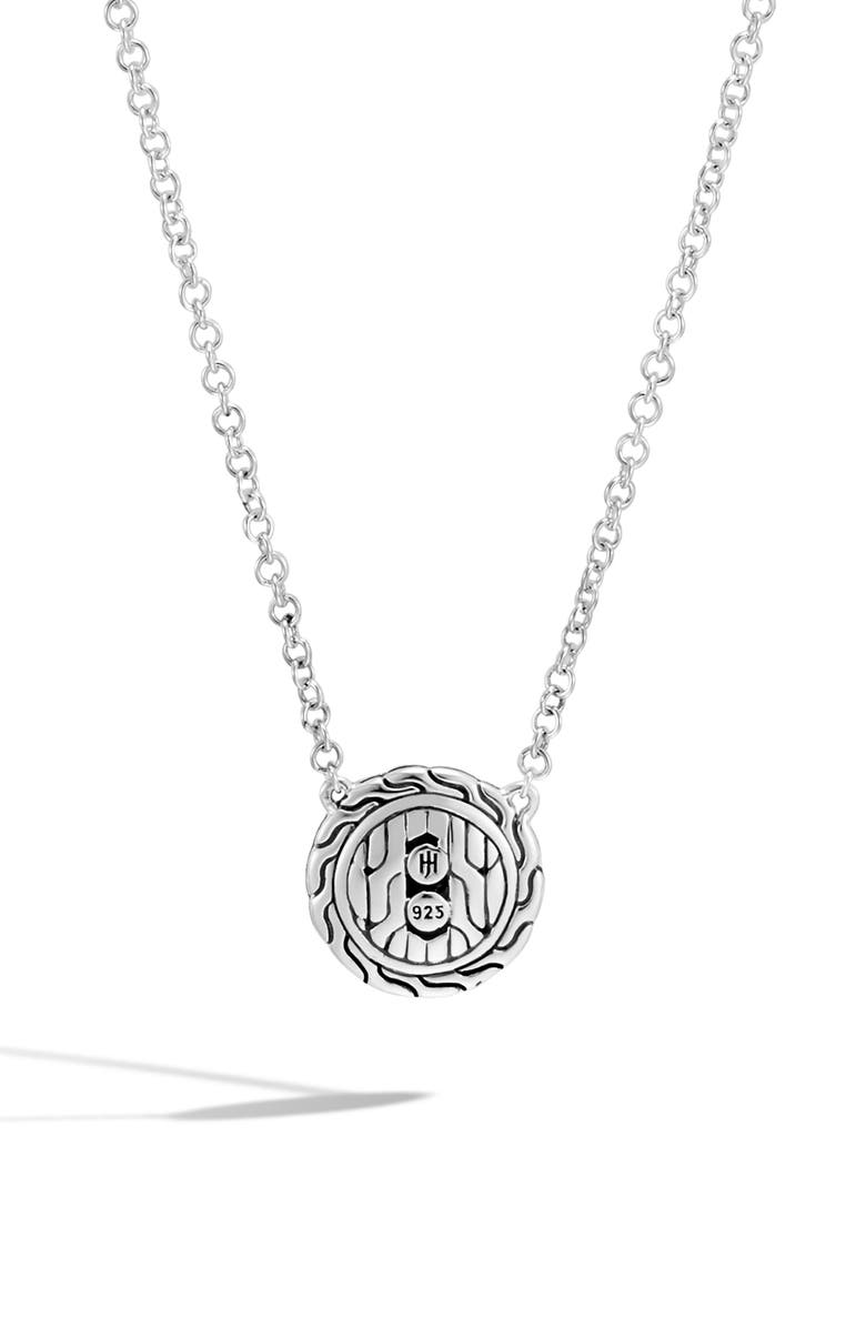 John Hardy Chain Classic Pavé Diamond Pendant Necklace, Alternate, color, 