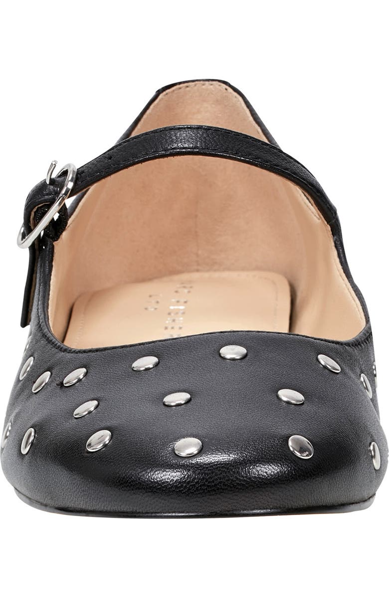 Marc Fisher LTD Elizza Studded Mary Jane Flat, Alternate, color, Black