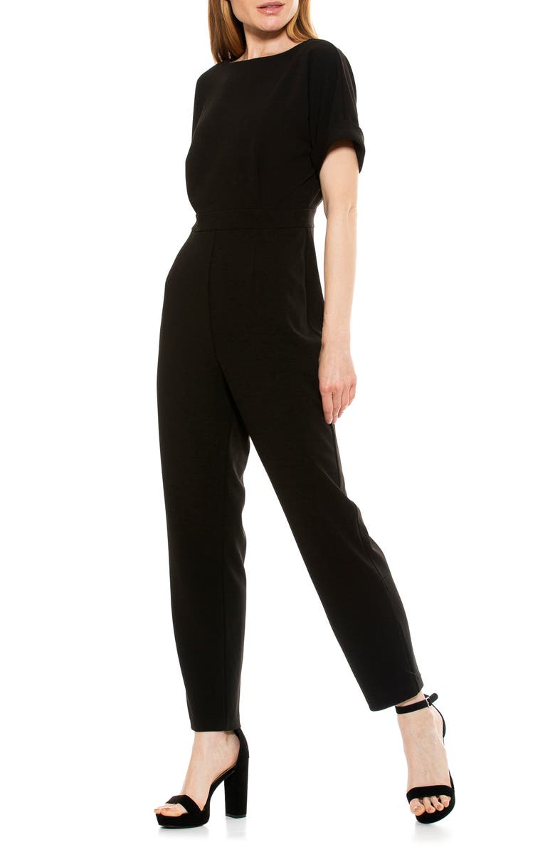 Alexia Admor Sadie Boatneck Jumpsuit, Alternate, color, 